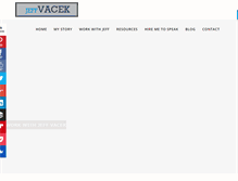 Tablet Screenshot of jeffvacek.com